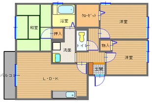 萬行寺前 徒歩3分 2階の物件間取画像